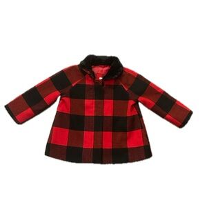 18-24 Month Plaid Peacoat